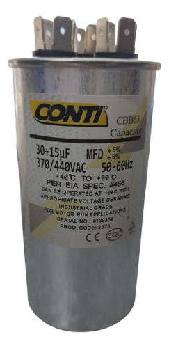 Capacitor De Marcha 30+15 Uf Mfd