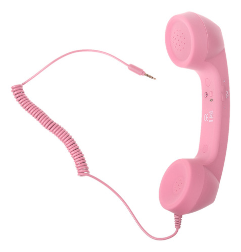 Ordenador Pc Tablet Retro 3.5mm Teléfono Móvil Para Rosado