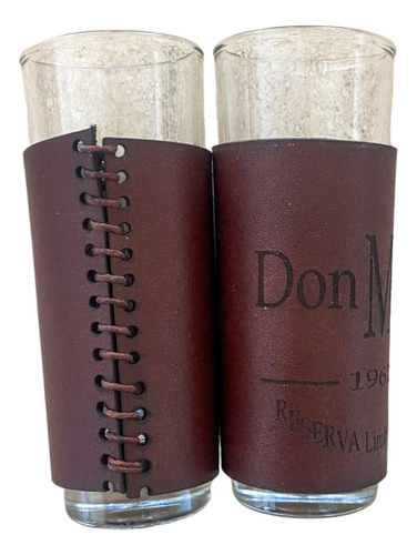 12 Tequileros Funda Personalizada Piel, Regalo - Roshleather