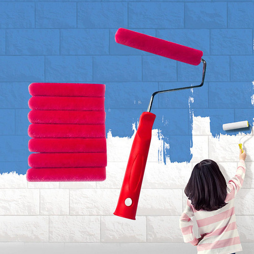 Kit De Rodillos De Pintura Rodillo Pincel Para Esmaltes