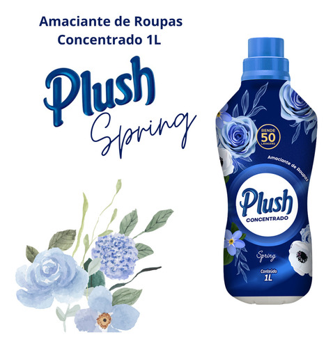 Amaciante De Roupas Concentrado Spring Plush Sanol 1l