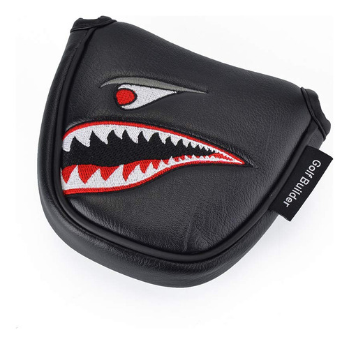 Gooaction Shark Golf Club Mallet Putter Head Cover Dibujo