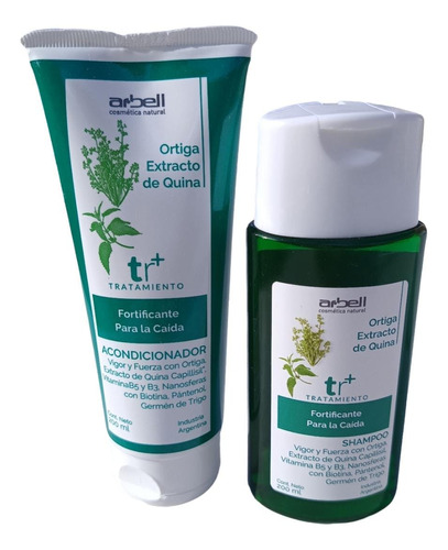 Arbell Shampoo Ortiga + Acondicionador Ortiga Control Caida