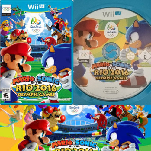 Juego Para Wii U, Mario Y Sonic En Río 2016, Nintendo Wiiu 