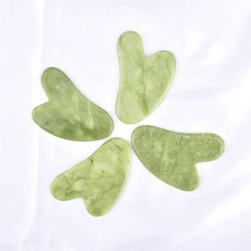 10 Piedra Guasha Jade Masajeador Purificador Facial Color X10 Verde