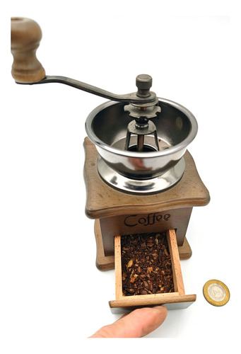 Molinillo De Cafe Vintage Moledor Ceramico - Cocina Marrón (Usado)