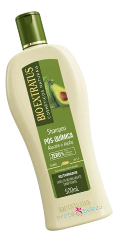 Shampoo Pós Quimica Sem Sal 500ml Vegano Bio-extratos