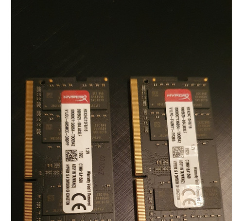2 X 16gb Kingston Hyper X Ddr4 2400mhz (Usado)
