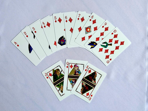 Nintendo The Legend Of Zelda - Baraja Poker - Org Japon Verde Zelda Japonés (Usado)