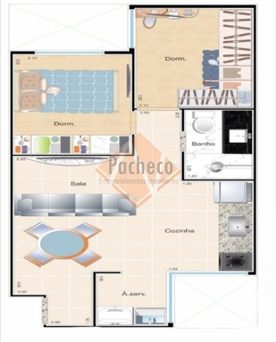 Imagem 3 de 3 de Apartamento/studio Na Vila Matilde 40 M², 2 Dormitórios, R$ 230.000,00 - 2207