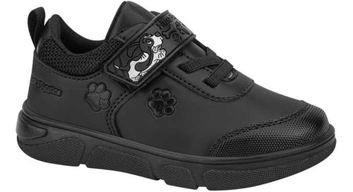 Tenis Escolar De Piel Hush Puppies Negro Para Niño 1466