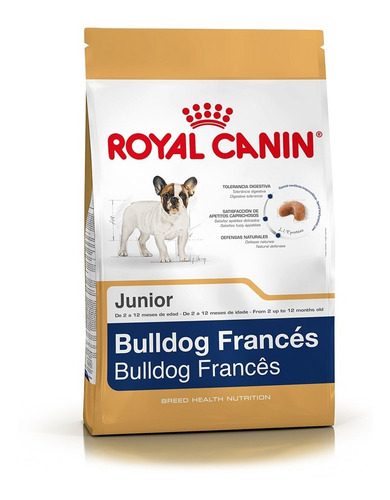 Imagen 2 de 2 de Alimento Royal Canin Breed Health Nutrition Bulldog Francés para perro cachorro de raza pequeña sabor mix en bolsa de 3 kg