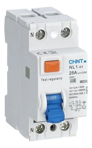  Disyuntor/interruptor Diferencial Bipolar Chint De 25a/40/6