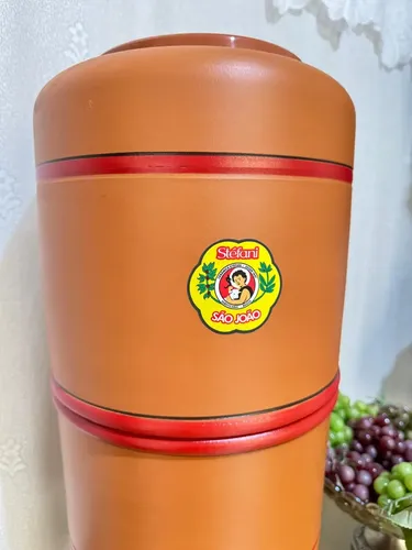 Filtro De Barro Stéfani São João 10l Vela Prata Coloidal