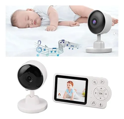 Cámara Monitor De Bebé Inteligente Micrófono Pantalla Lcd