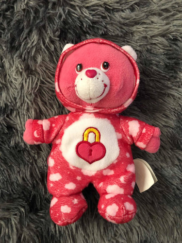 Osito Cariñosito 20 Cm Aprox Secret Bear Rojo Vintage