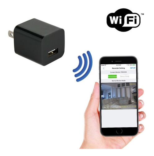 Imagen 10 de 10 de Camara Espia Cargador Usb Wifi P2p Ip Fullhd 1080p Max 32gb Video 24/7 App Android Y iPhone De Gogo Electronics