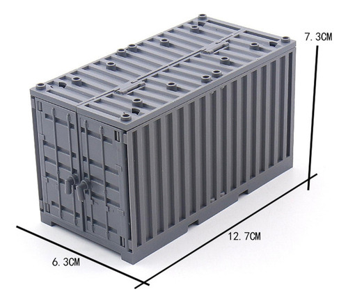 Bloques De Contenedores Caja De Ladrillos Figuras De Gris