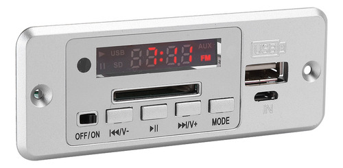 Placa De Rádio Fm 5v Módulo Mp3 Usb Mp3 Decoding Music Playe