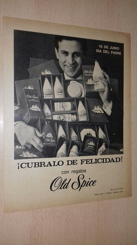 P328 Clipping Antigua Publicidad Perfume Old Spice Año 1968