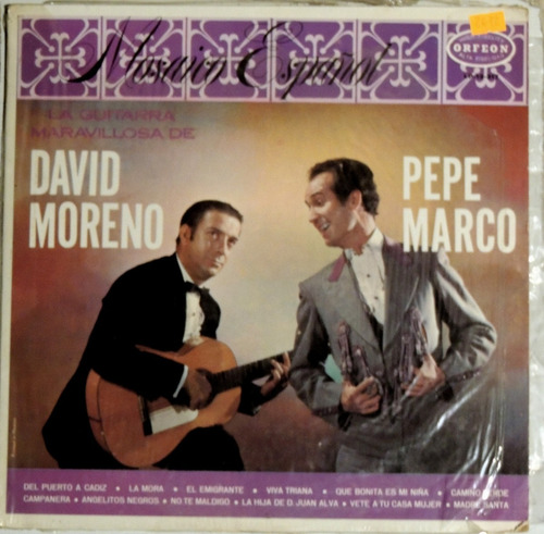 David Moreno Y Pepe Marco - La Guitarra Maravillosa (vinyl)