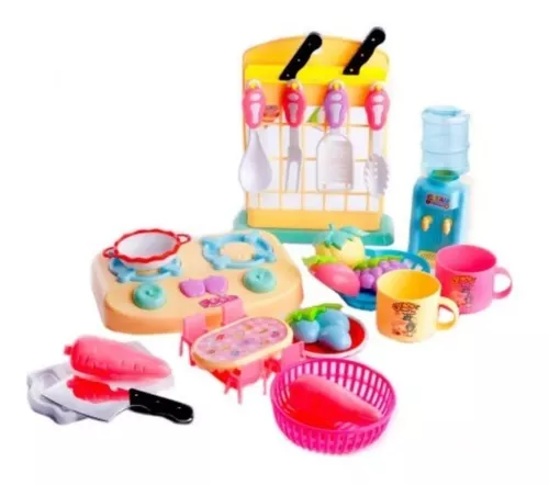 Cozinha Infantil Brinquedo Kit Criança Completa Fogão Menina