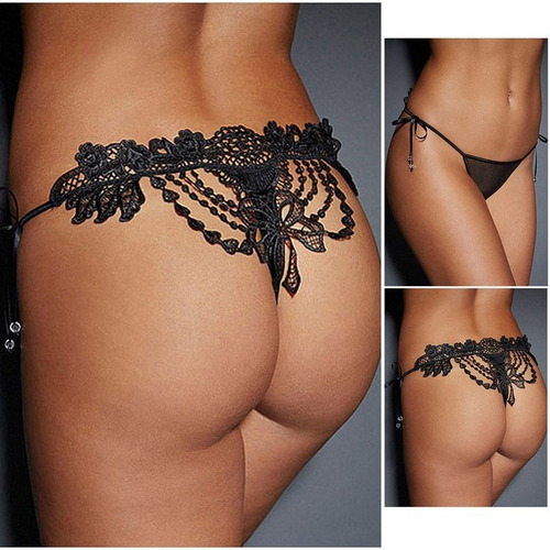 Imagen 1 de 1 de Tanga Sexy Negra Mujer Sensual