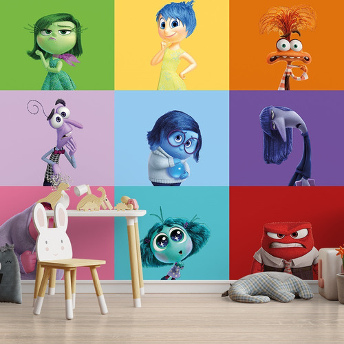 Papel De Parede Divertidamente Al 01 Raiva Alegria Nojinho Colorido