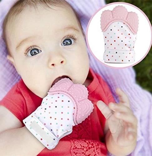 Guante Mordedera Bebe Fortalece Dentición Silicona Flexible