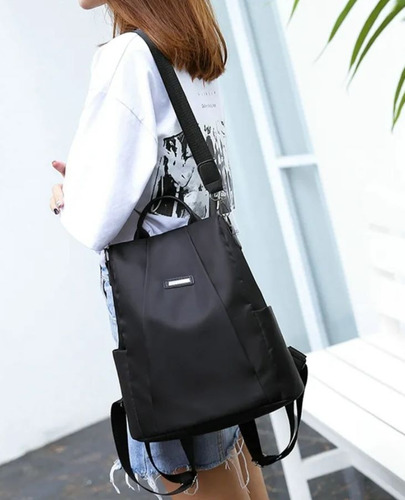 Mochila Mujer Impermeable Cierre Antirrobo Bolsa Moda 070 Am7 Color Café