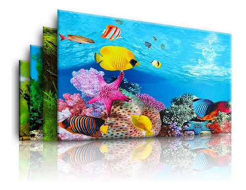 Fondo De Acuario De Doble Cara 50x82cm Tipo A - 50x82cm