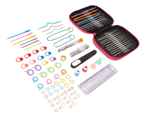 Conjunto De Ganchos De CrochĂȘ, Kit De 100 Unidades, Estojo D
