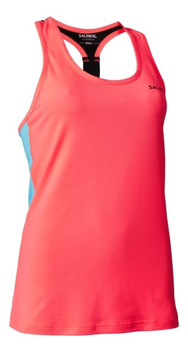 Musculosa Salming T-back Tanktop Women - Coral/light Blue