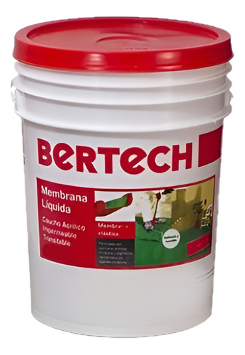 Membrana Líquida Bertech Color Cerámico, Gris Y Verde 24 Kg