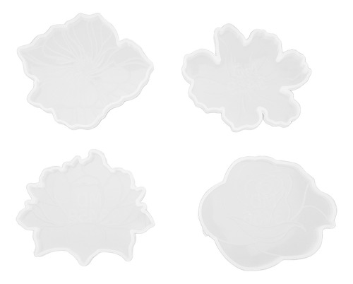 Moldes De Resina, 4 Piezas, Moldes Para Posavasos, 4 Estilos