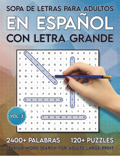 Sopa De Letras Para Adultos En Español Con Letra Grande: ...
