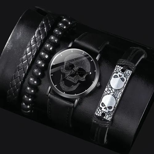 Suit 10 - Set De 3 Relojes Modernos Con Esfera De Calavera