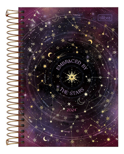 Agenda Espiral Diária Magic 2024 - The Stars - Tilibra