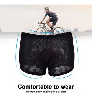 AICTIMO Pantalones Cortos de Ciclismo Calzoncillos Ropa Interior 3D Gel Acolchado para Bicicleta Bici Ciclista MTB Liner Hombre Transpirables 