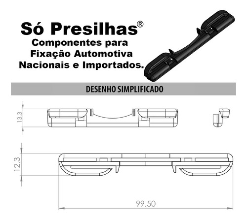 Kit Deslize Calço Trava Reparo Banco Siena G4 2008 2009 2010