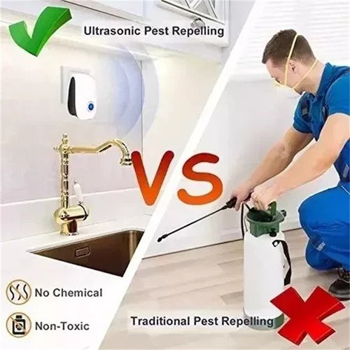 Repelente Electrónico De Insectos Ultrasonido Mosquitos X3