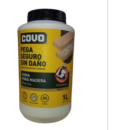 Cola Blanca Pega 1kg 1/4 Galon Para Madera Covo