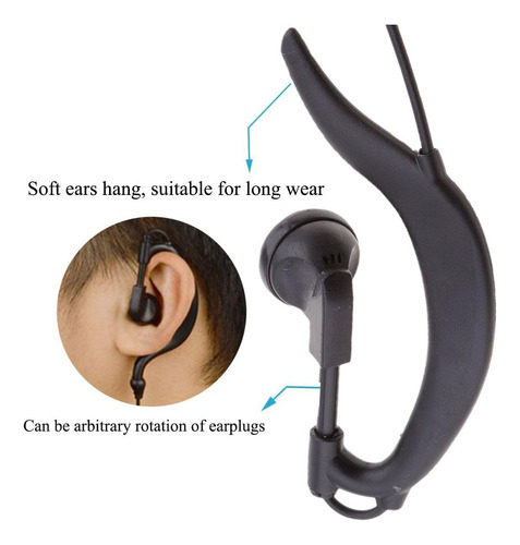 1 Pieza De Auriculares Pines Mic Compatible Con Midland