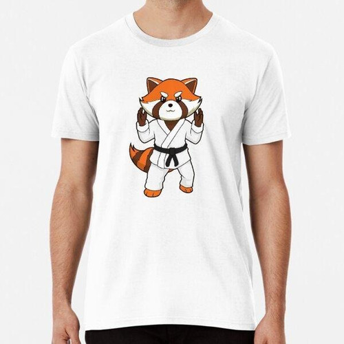 Remera Cartoon Red Panda Doing Judo Algodon Premium 