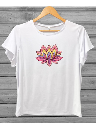 Blusa Playera Flor De Loto Flores Mujer Tallas Extras