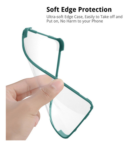 Funda Transparente For Samsung 360 Clear S21 S22 S23 Plus U