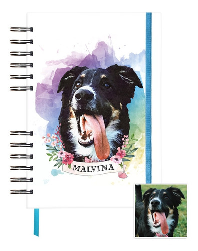 Cuaderno Personalizado Mascota Perro Gato Pintura Artesanal