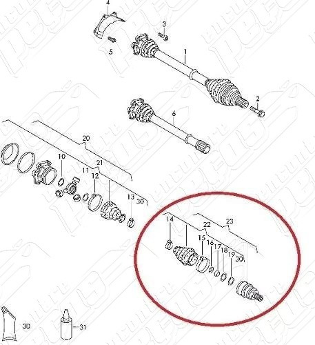 Coifa Homocinetica Mercedes A200 Turbo 2005-2011 Original