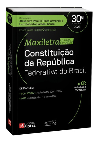 Constituição Federal Brasil Letras Grandes Edição Atualizada