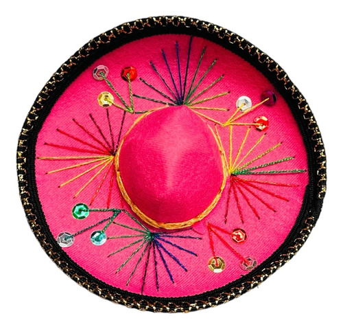 10 Sombreros Miniatura 15cm Adorno Recuerdo Colores Surtidos